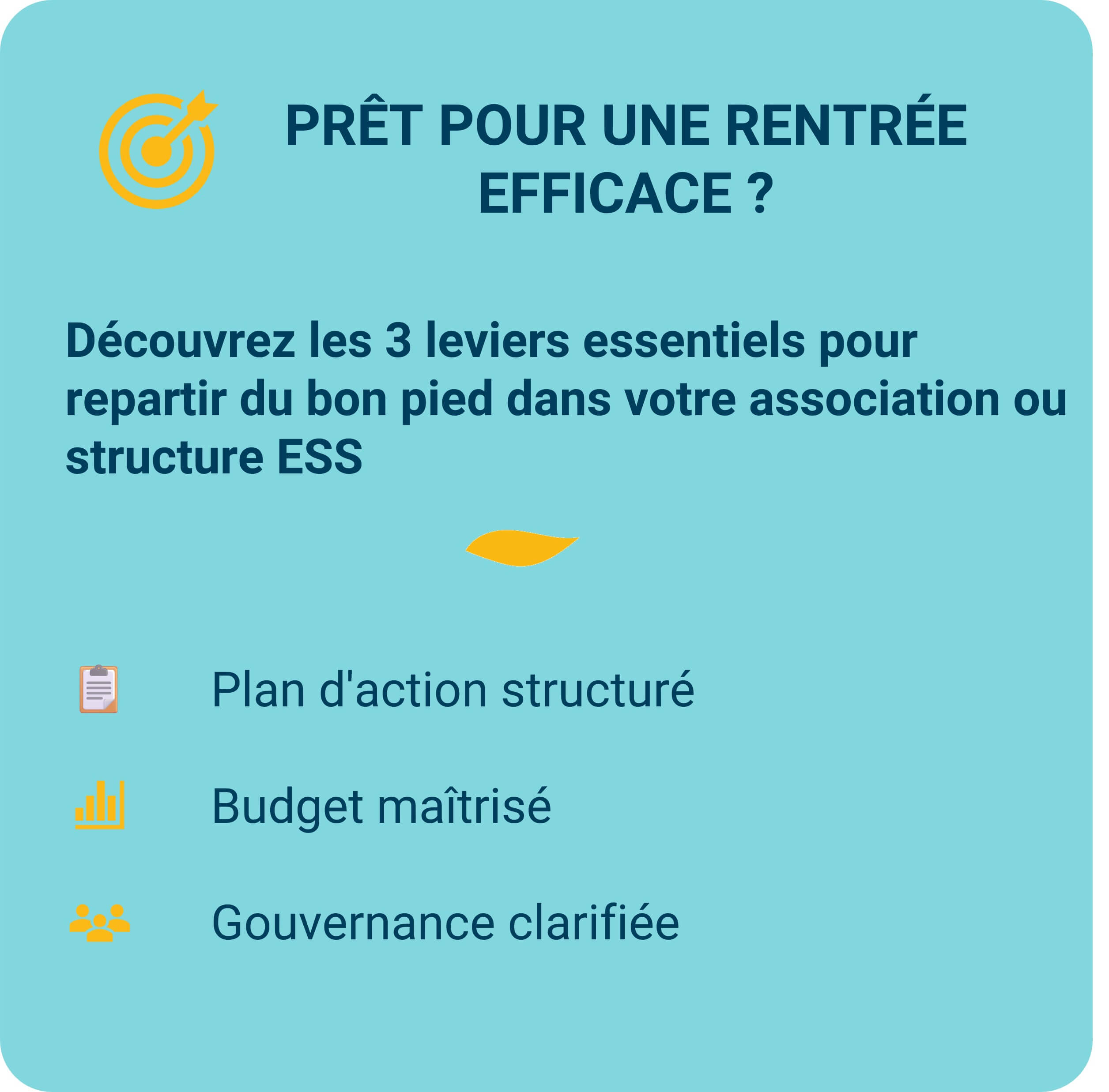 Guide préparation rentrée associative plan action budget gouvernance