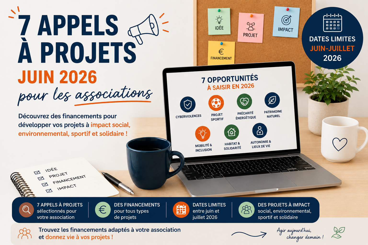 Appel à projet financement associations Juin 2026